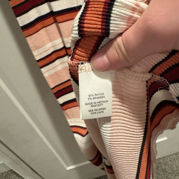 Mudd Striped Button Front Ribbed Tank Sweater Dress - Picture 4 of 6